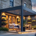 Luxury Louvered Pergola with LED Lighting