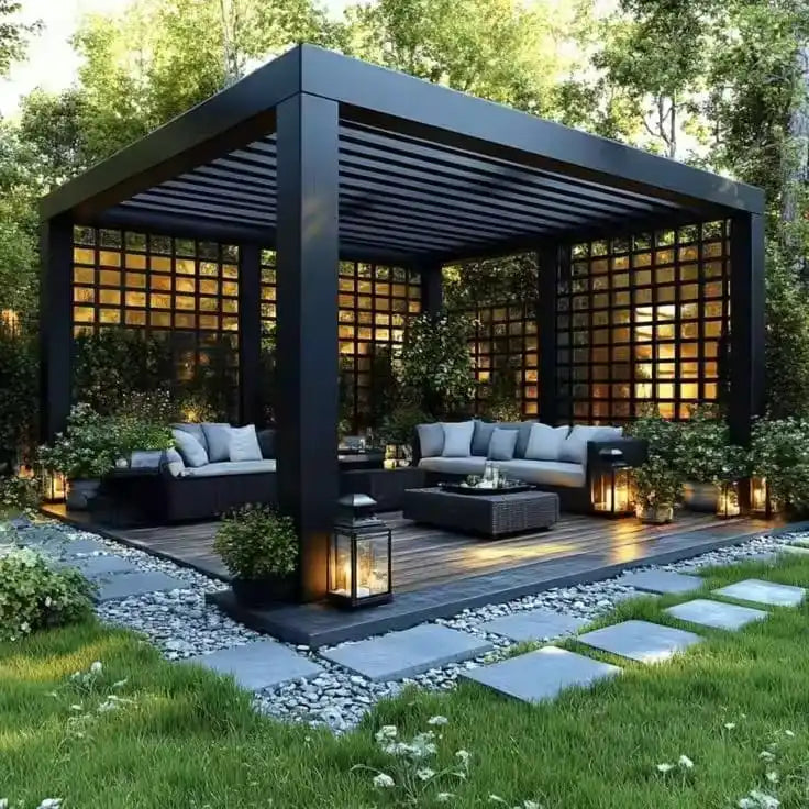 Premium Motorized Aluminum Louvered Pergola