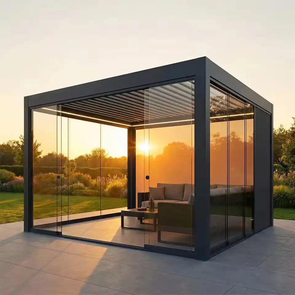 Premium Motorized Aluminum Louvered Pergola